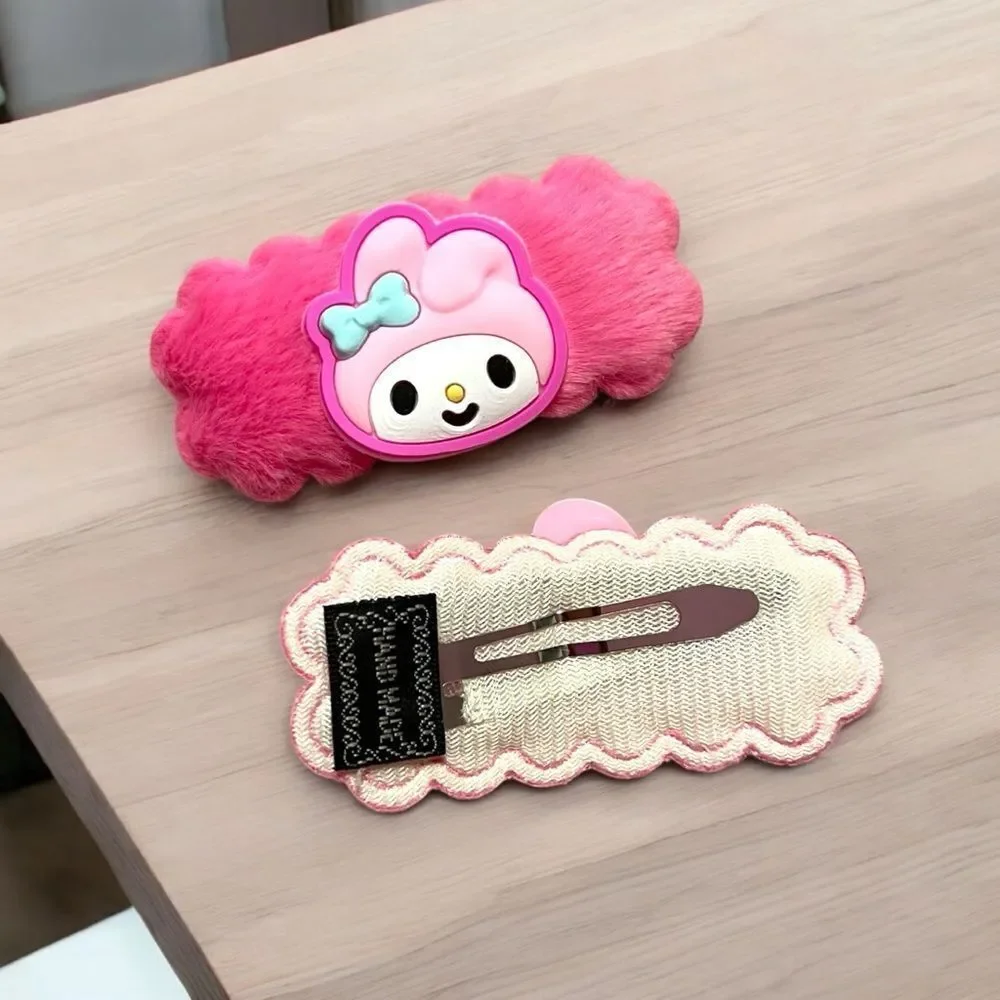 My Melody Hot Pink Furry Hair Clips Set Of 2